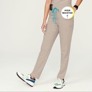FIGS Yola High Waisted Scrub Pants Boulder SMALL TALL